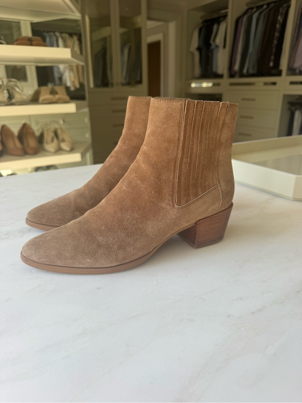 rag & bone Suede Ankle Boots in Tan